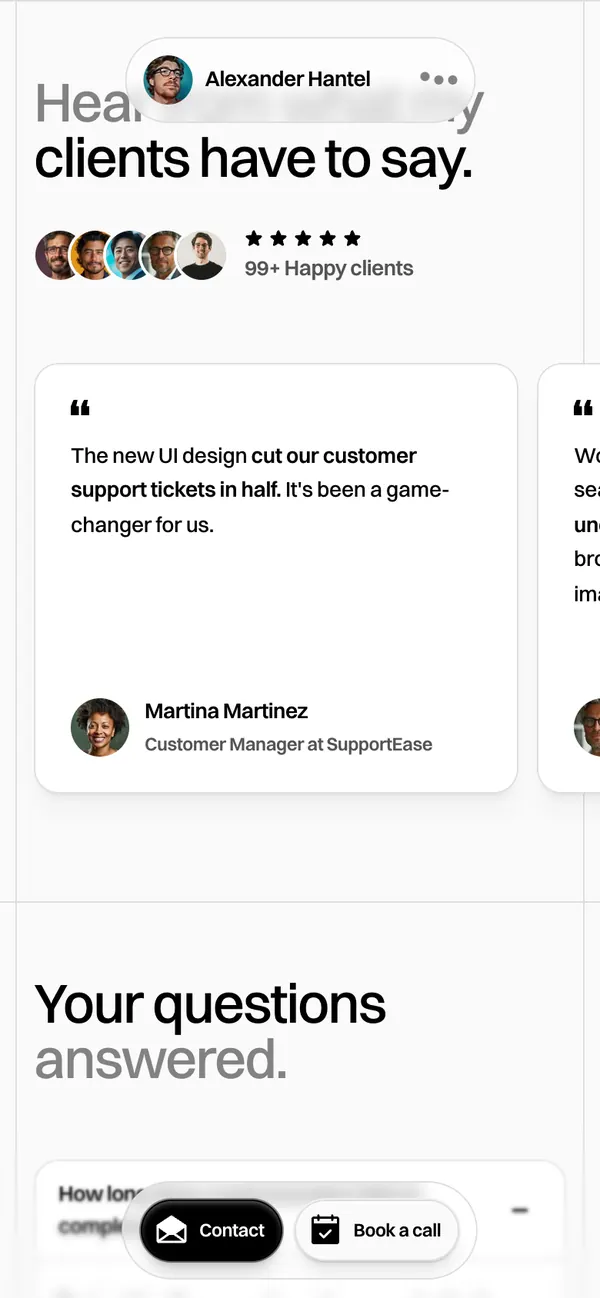 Le testimonianze da telefono