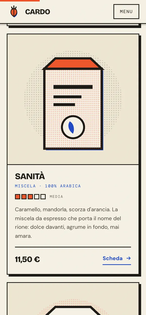 Una scheda del listino da telefono, con l'illustrazione a retino