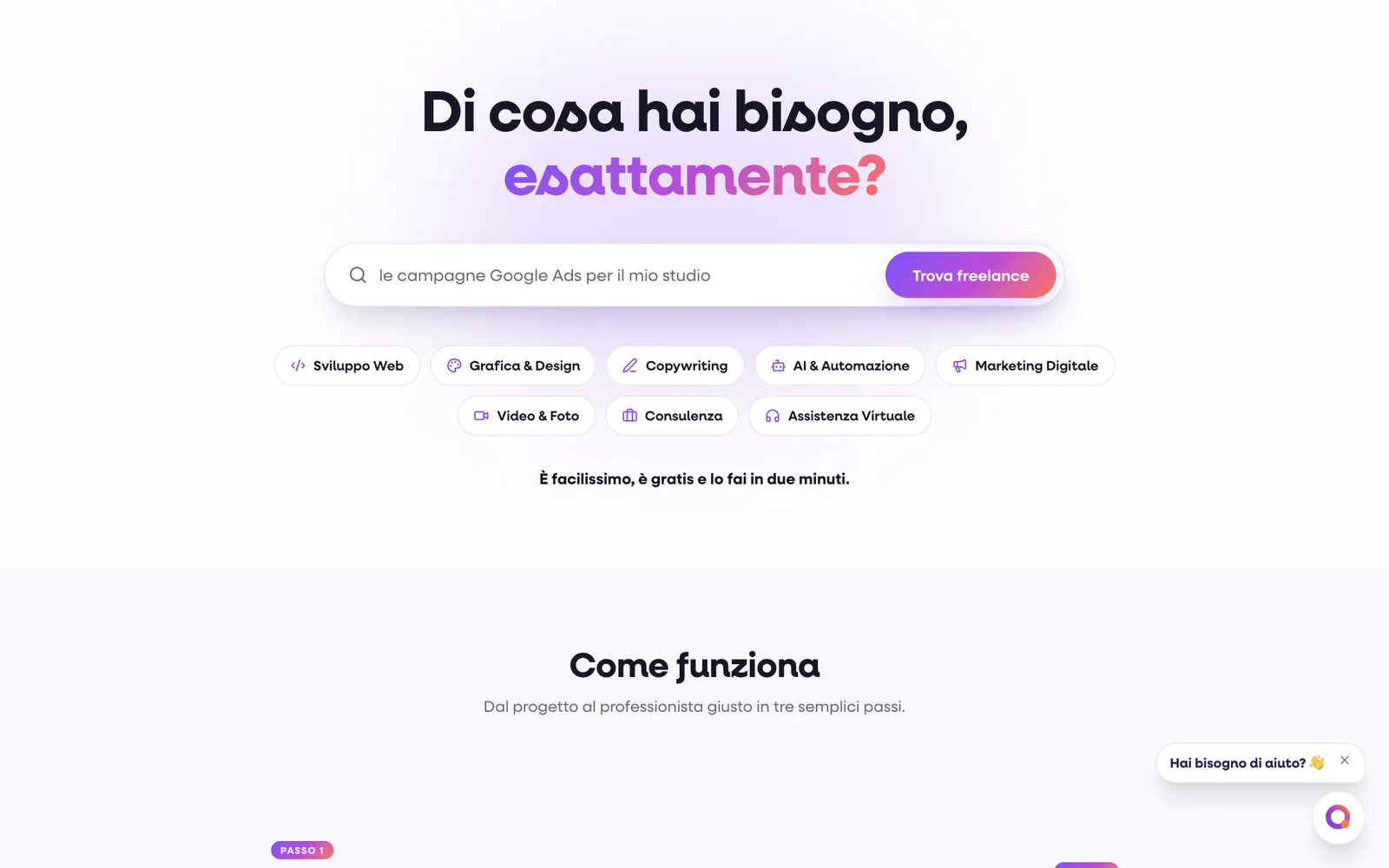 Di cosa hai bisogno, esattamente: una barra di ricerca e le categorie come etichette