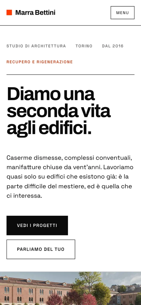 La stessa home da telefono