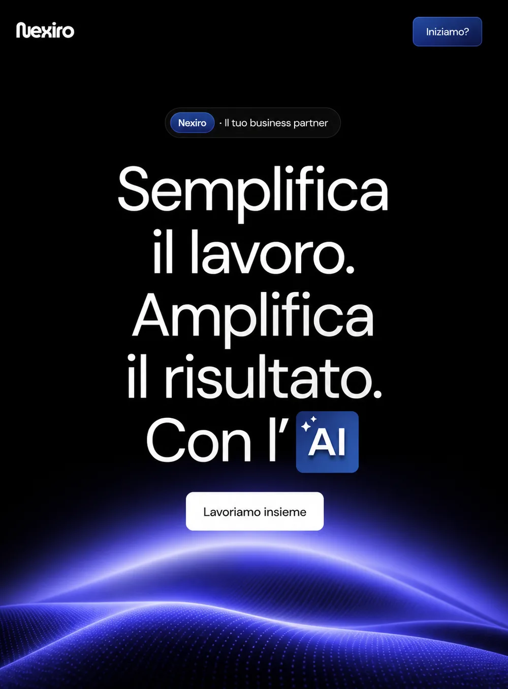 Nexiro · Sito web